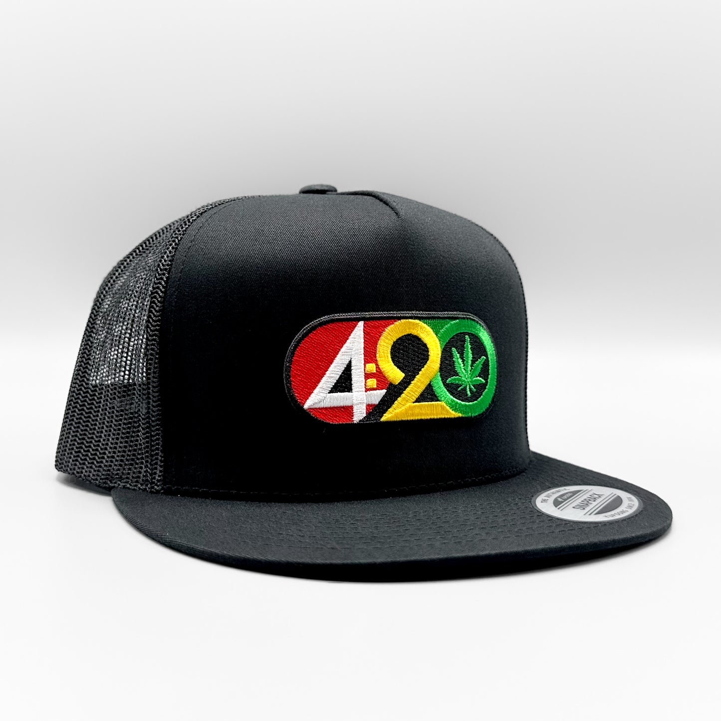 420 Cannabis Rasta Trucker Hat