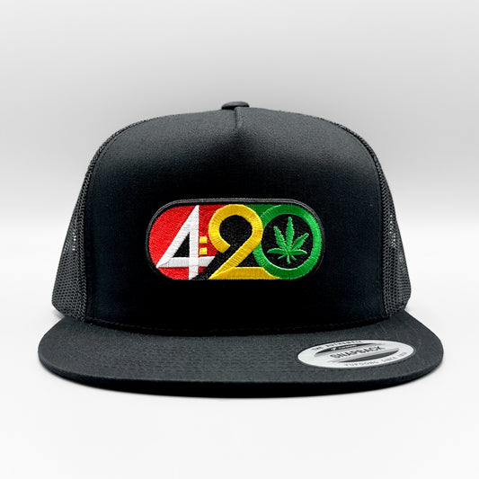 420 Cannabis Rasta Trucker Hat