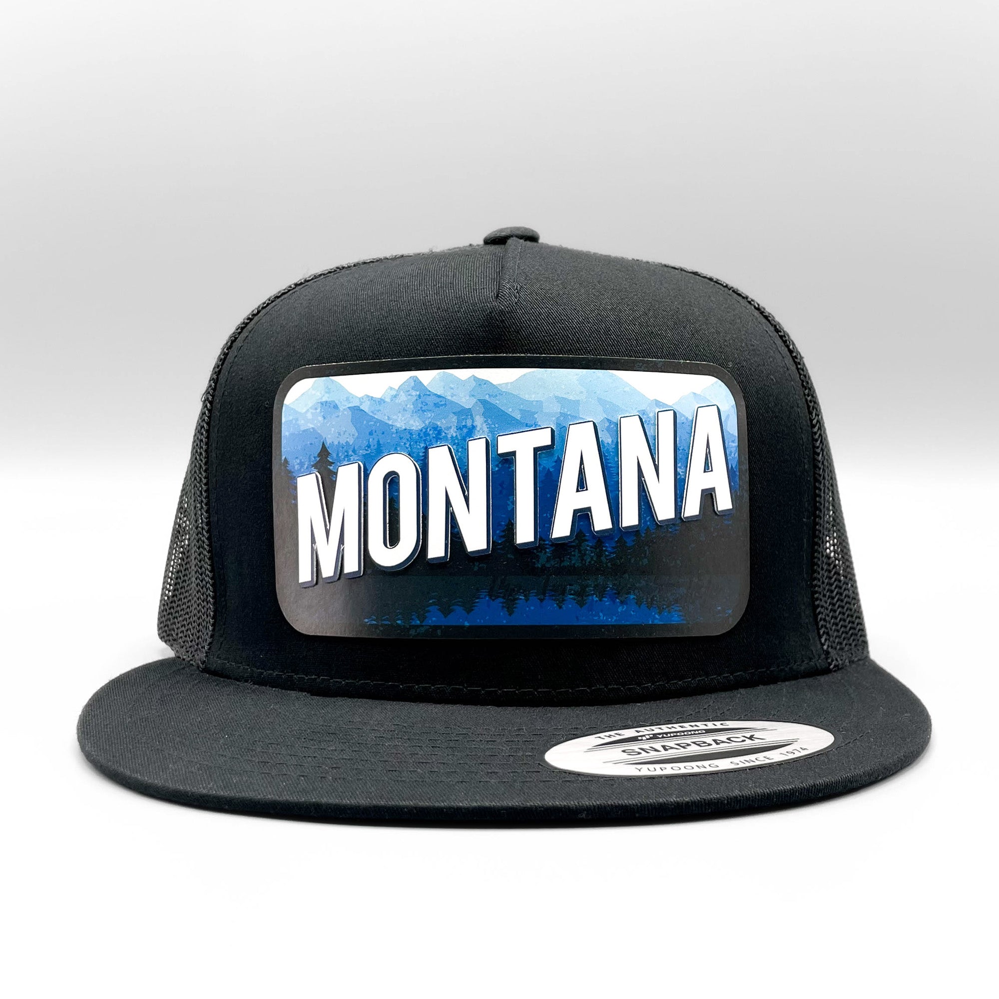 Montana Retro Trucker Hat, Artisan Yellowstone Design on