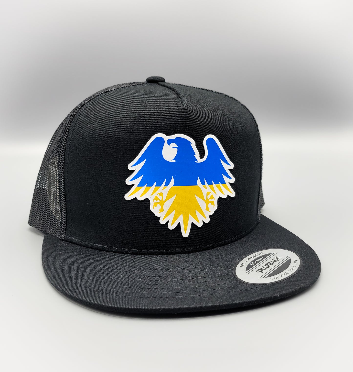 Stand with Ukraine, Ukrainian Flag Eagle Crest Trucker Hat