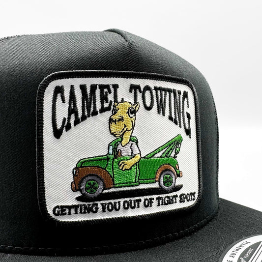 Camel Towing Funny Retro Trucker Hat