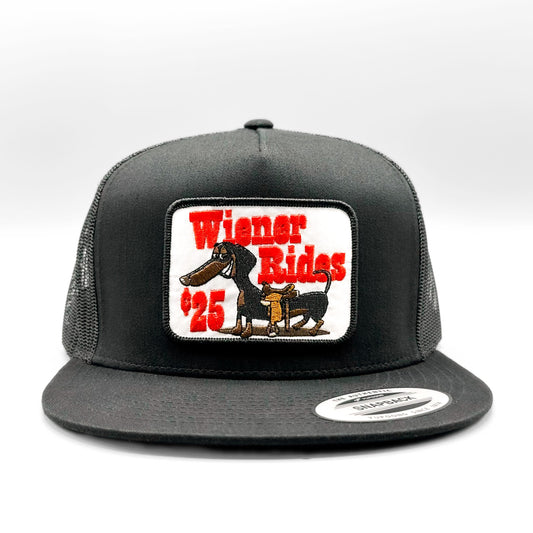 Wiener Rides 25 Cents Funny Patch Trucker Hat
