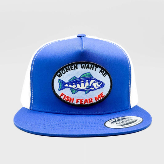 Women Want Me, Fish Fear Me Funny Fishing Trucker Hat