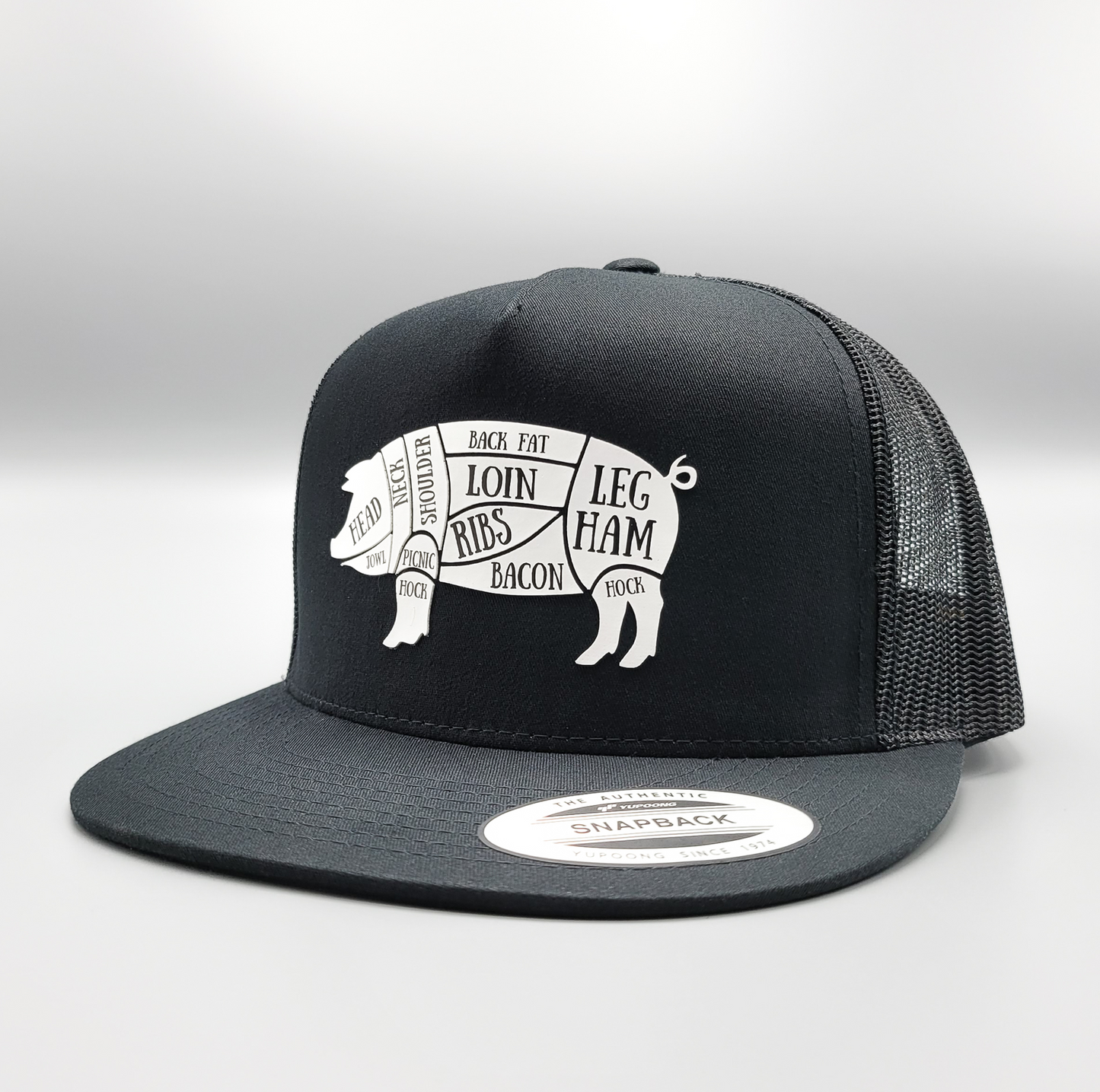 Where's the Pork Pig Parts BBQ Trucker Hat