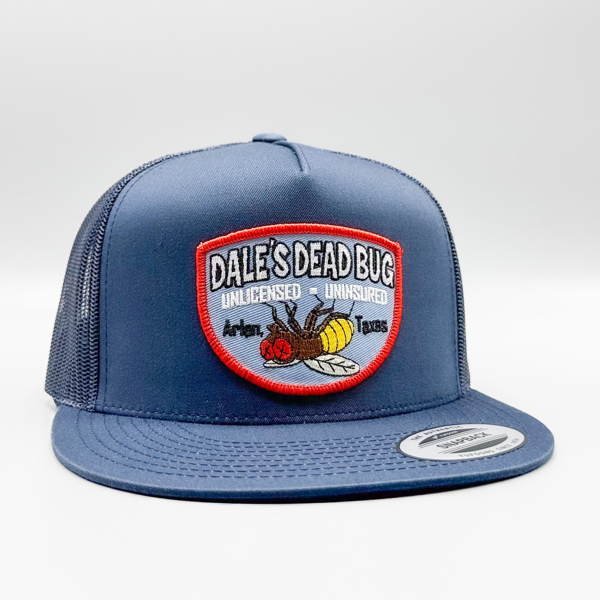 Dale's Dead Bug Unlicensed, Uninsured King of the Hill Trucker Hat