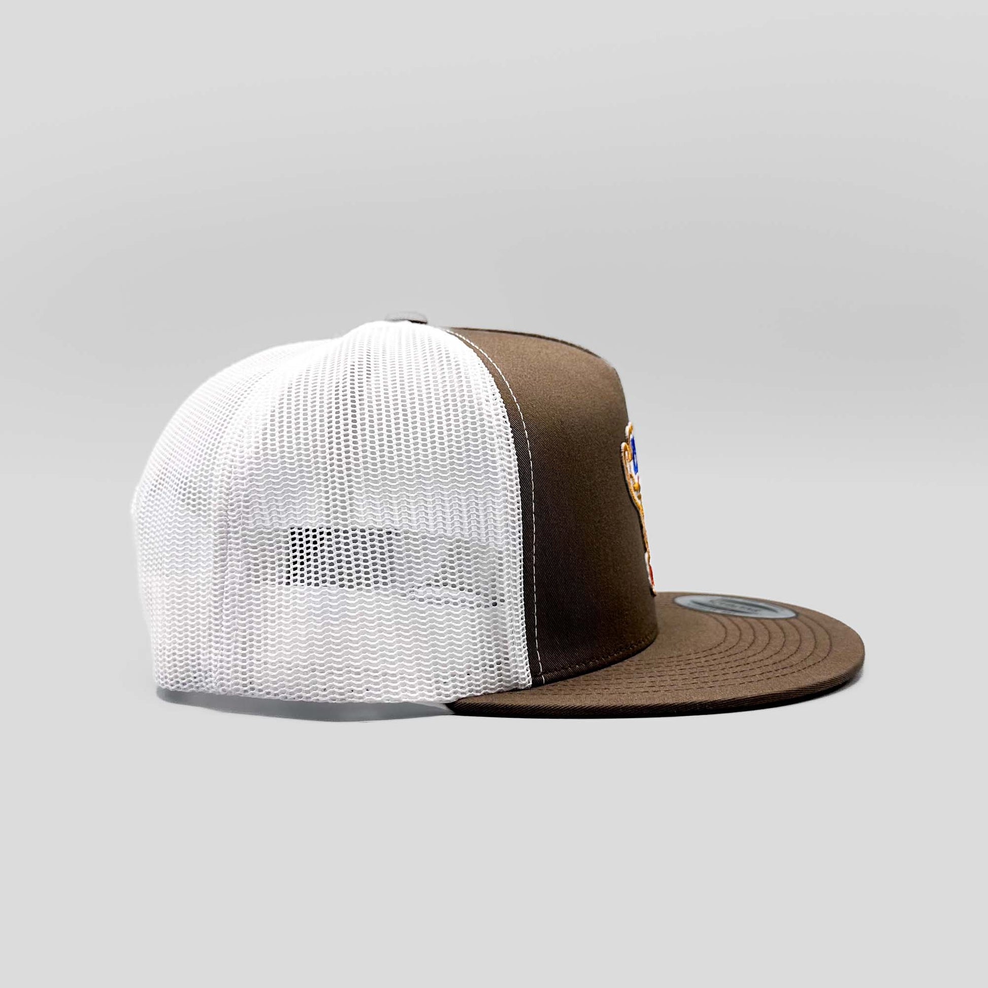 Otto Casquette de camionneur à 5 panneaux avec dos en maille et mousse de polyester sur le devant, BLANC, Taille unique Otto Casquette de camionneur à 5 panneaux avec dos en maille et mousse de polyester sur le devant, BLANC, Taille unique