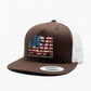 USA One Nation Patriotic American Flag Trucker Hat