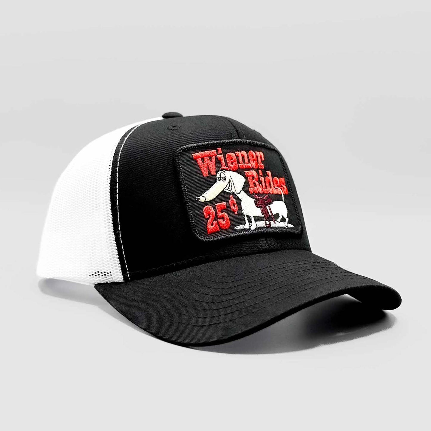 Wiener Rides 25 Cents Black Patch Hat