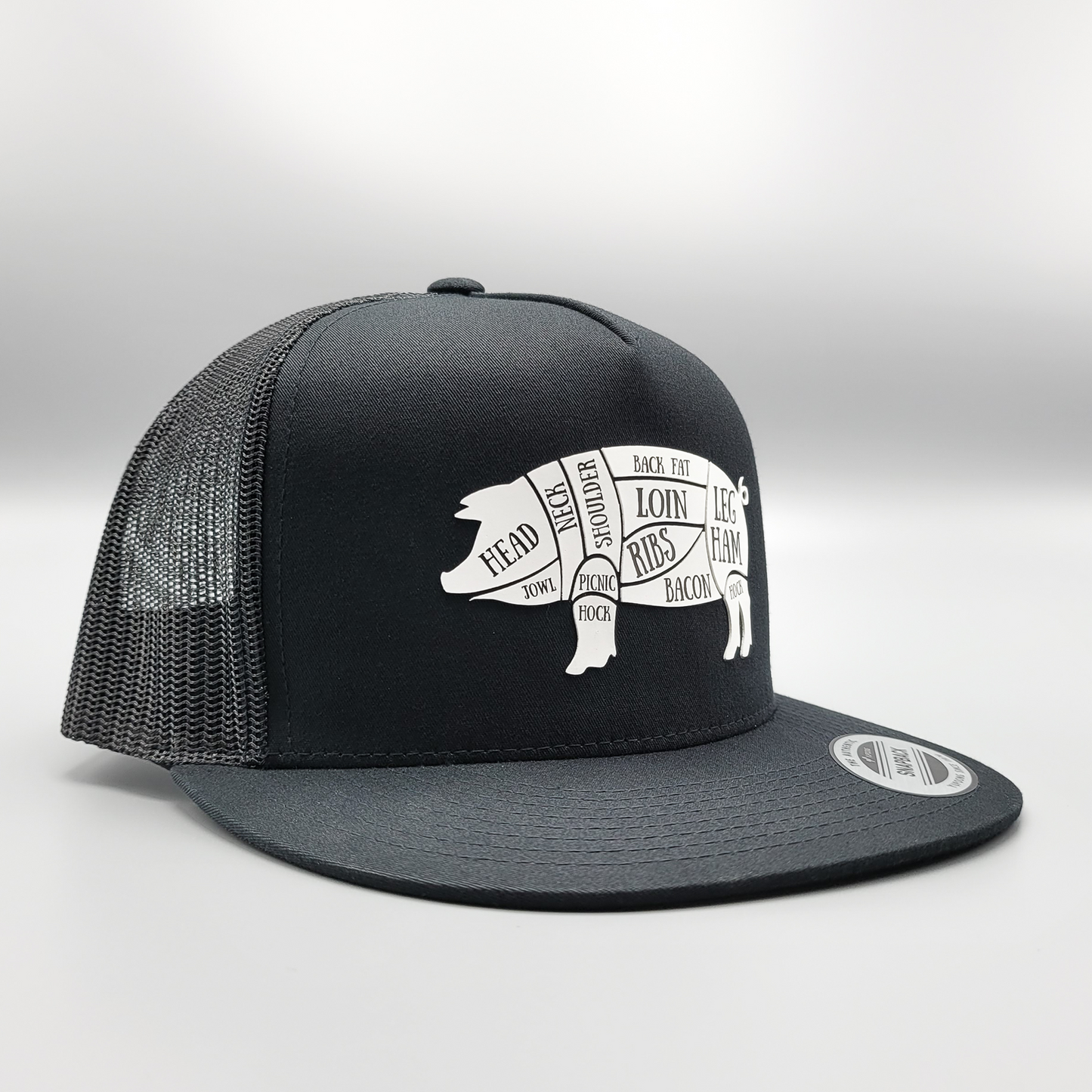 Where's the Pork Pig Parts BBQ Trucker Hat