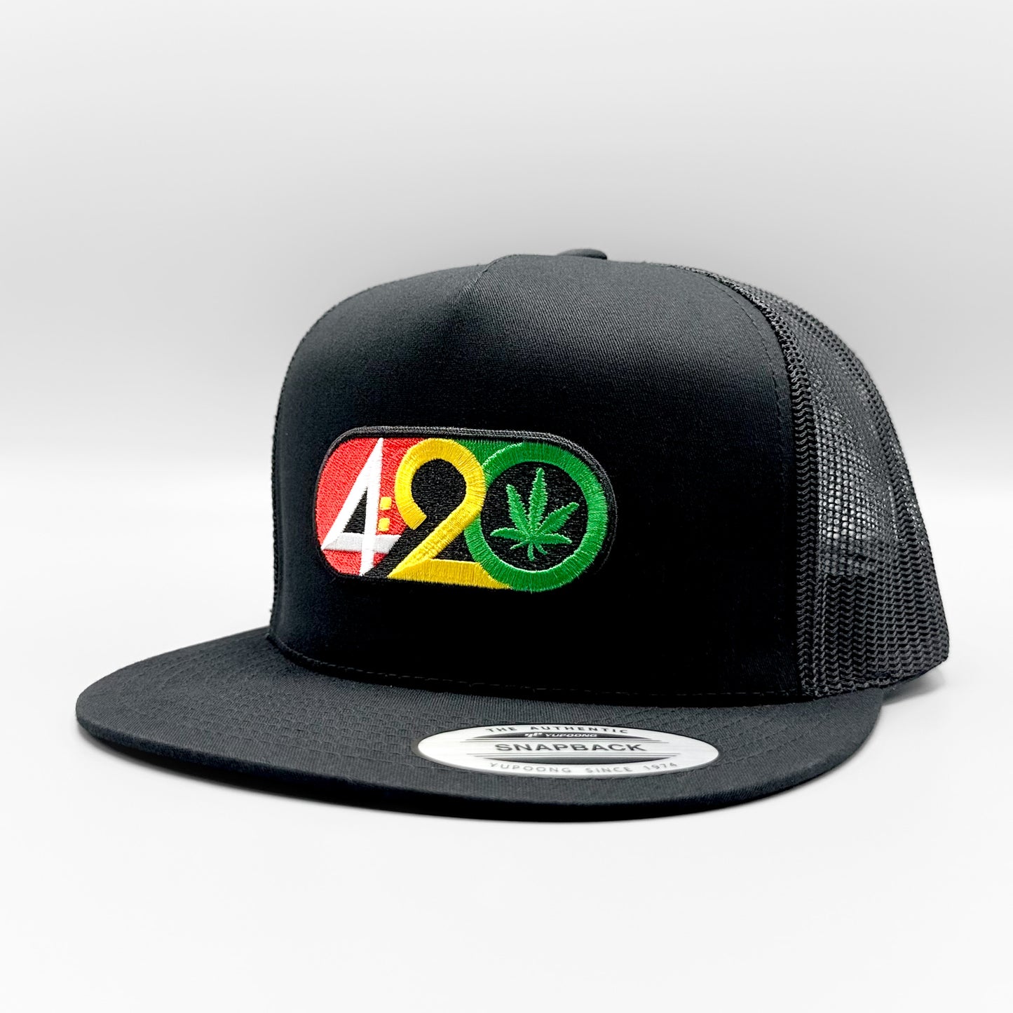 420 Cannabis Rasta Trucker Hat