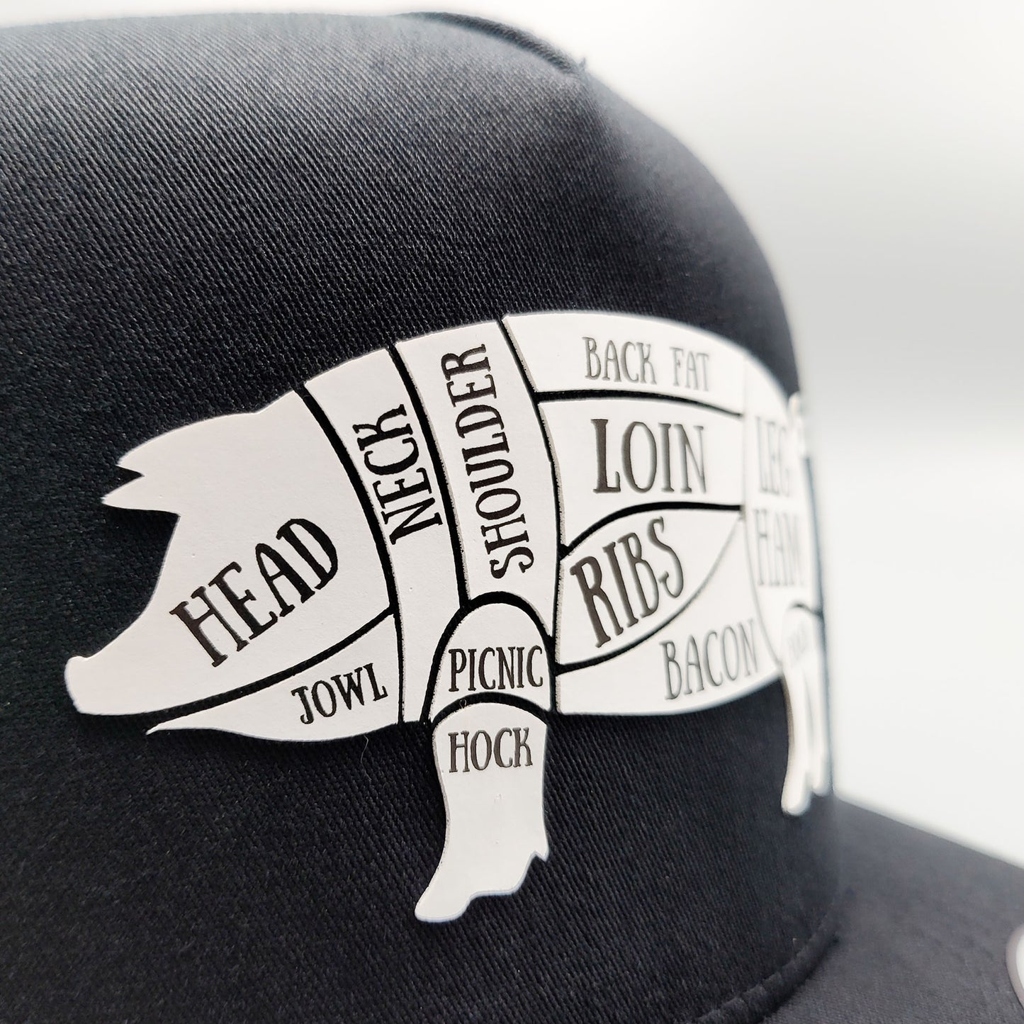 Where's the Pork Pig Parts BBQ Trucker Hat