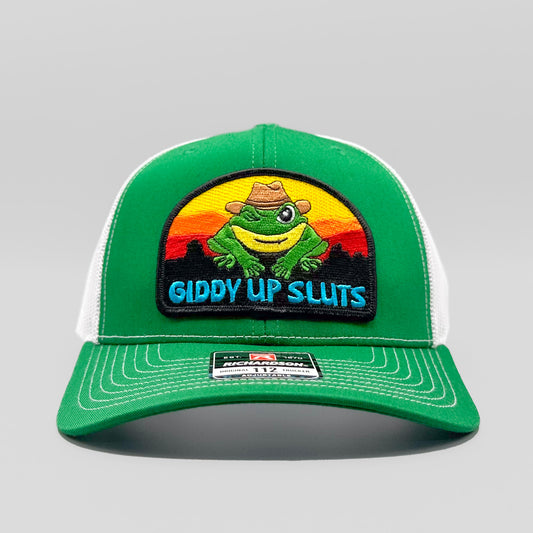 Giddy Up Sluts Funny Vintage Truckers Original Hat
