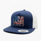 USA One Nation Patriotic American Flag Trucker Hat