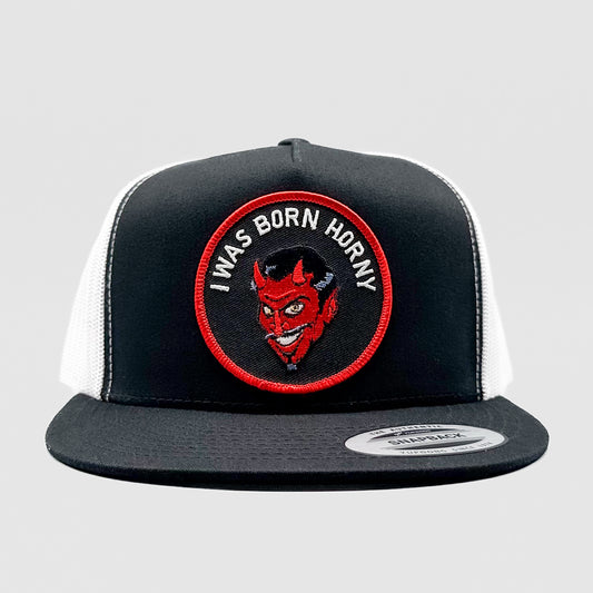 Born Horny Naughty Devil Trucker Hat