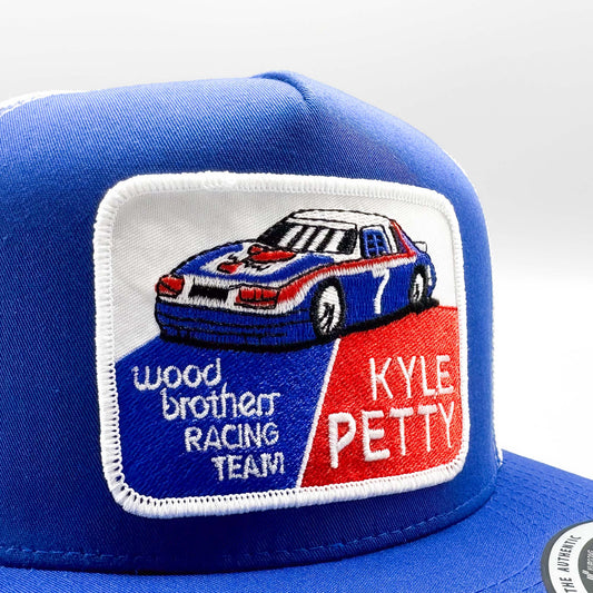 Kyle Petty #7 Wood Bros Racing Trucker Hat