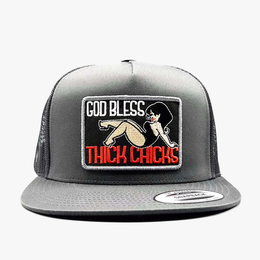 God Bless Thick Chicks Trucker Hat