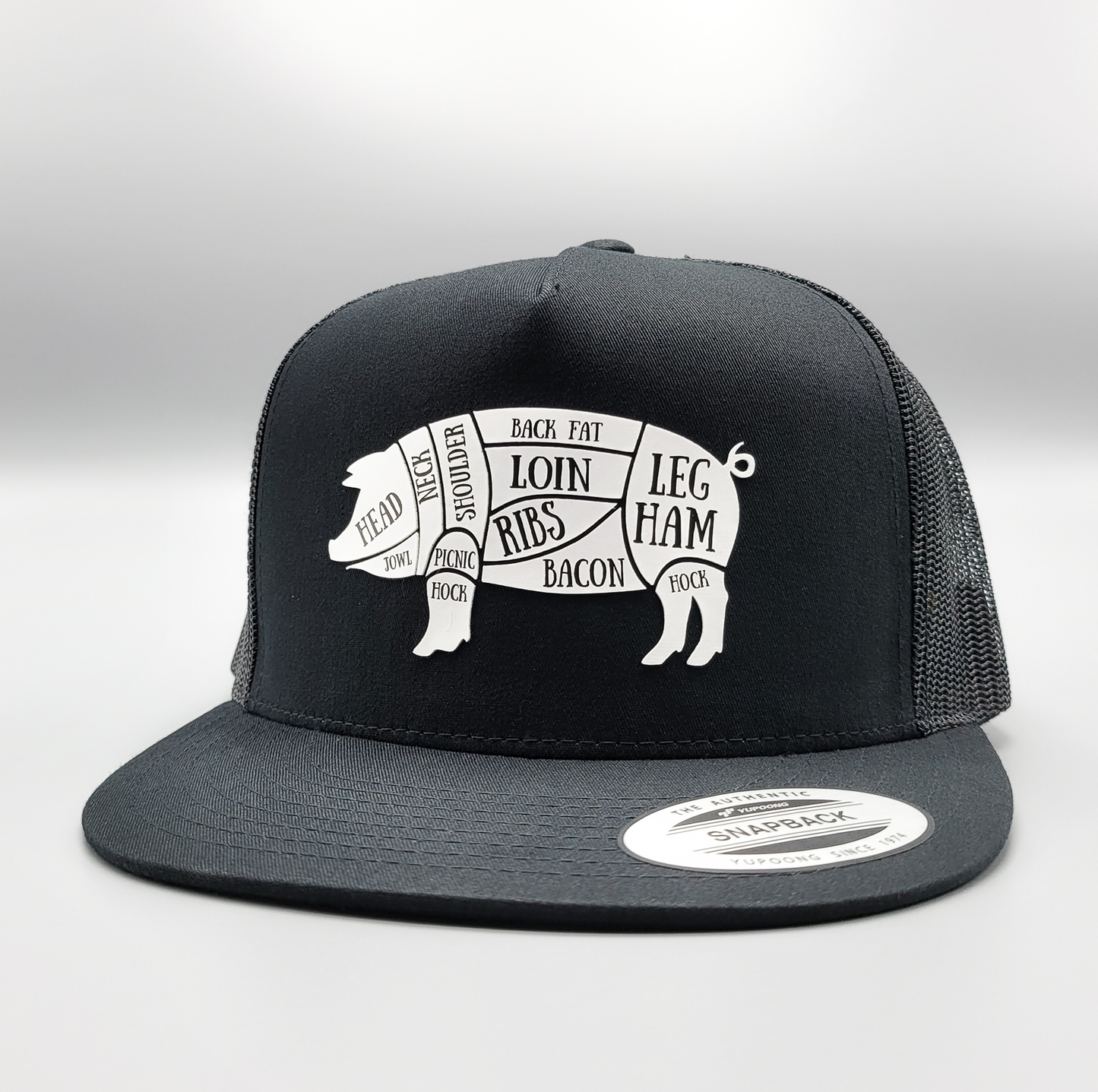 Where's the Pork Pig Parts BBQ Trucker Hat