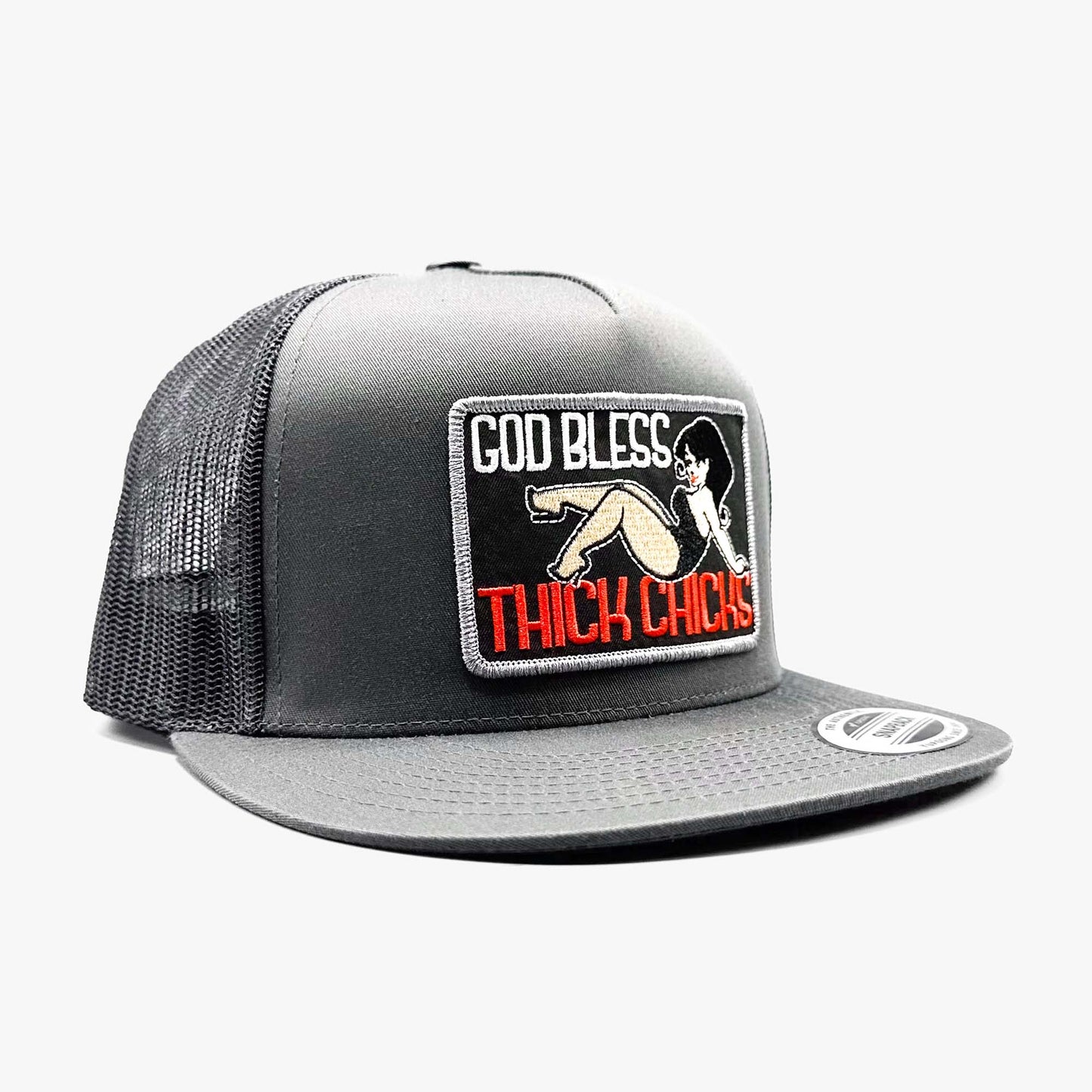 God Bless Thick Chicks Trucker Hat