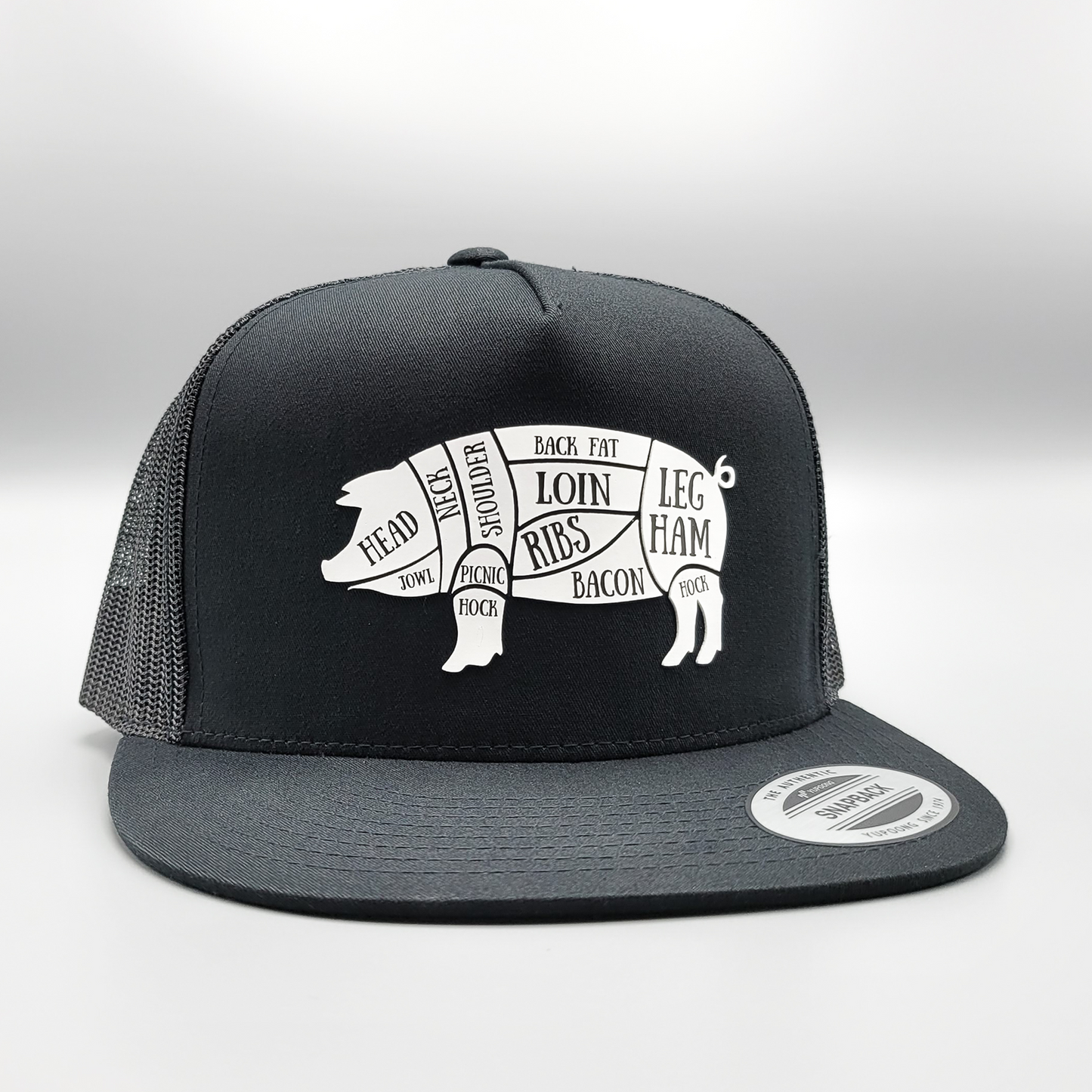 Where's the Pork Pig Parts BBQ Trucker Hat