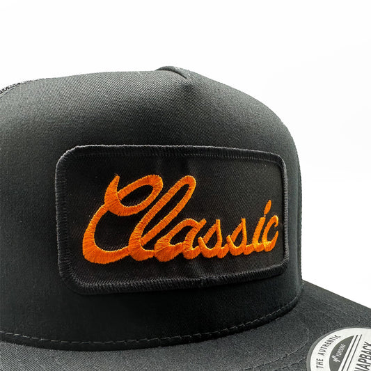 Classic Embroidered Script Trucker Hat