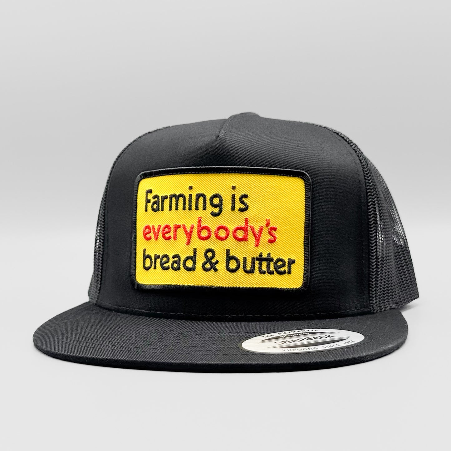 Farming is Everyone's Bread & Butter Farmer Trucker Hat