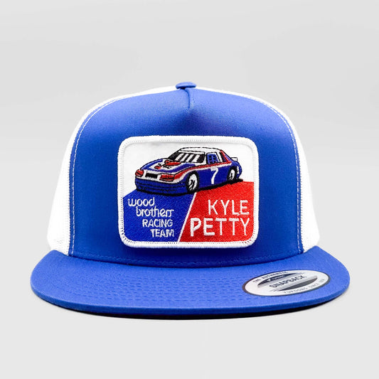 Kyle Petty #7 Wood Bros Racing Trucker Hat