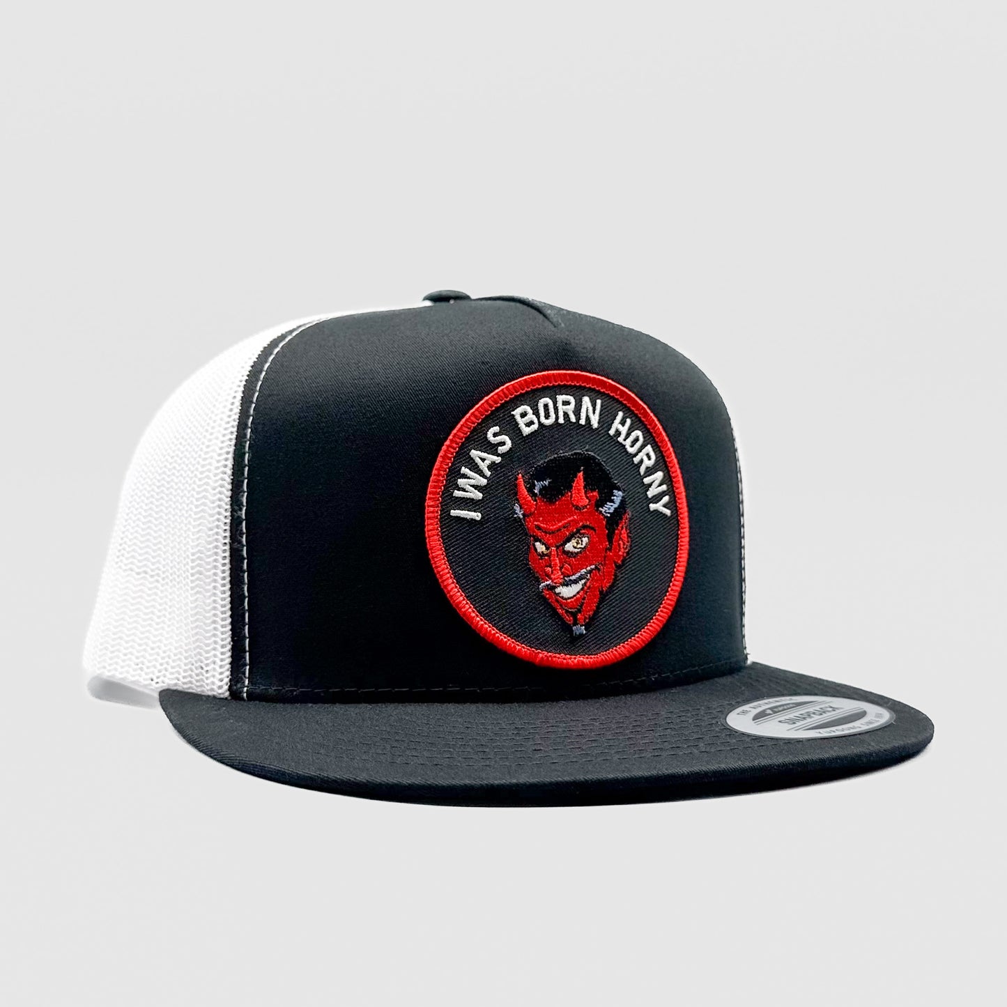 Born Horny Naughty Devil Trucker Hat