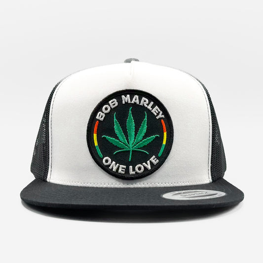 Bob Marley One Love Marijuana 420 Trucker Hat