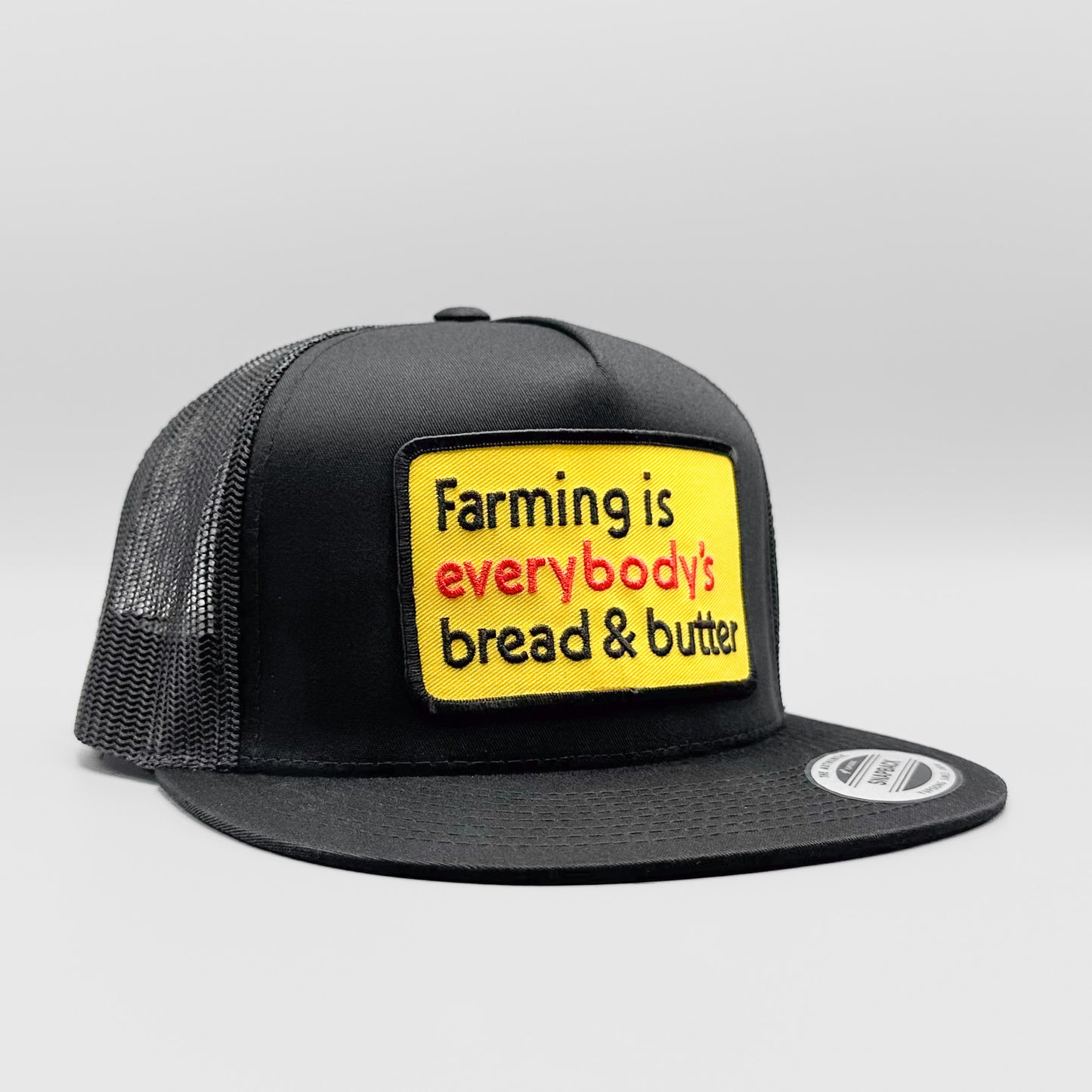 Farming is Everyone's Bread & Butter Farmer Trucker Hat