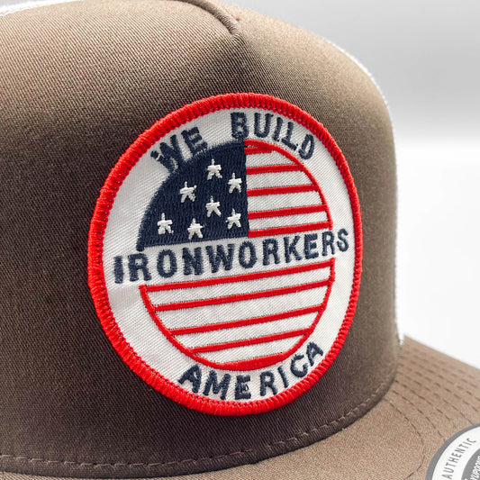 USA Ironworkers Union We Build America Trucker