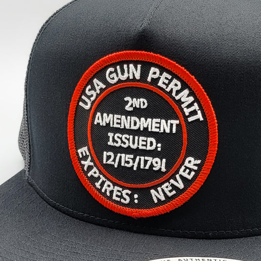 USA Gun Permit 2nd Amendment Trucker Hat