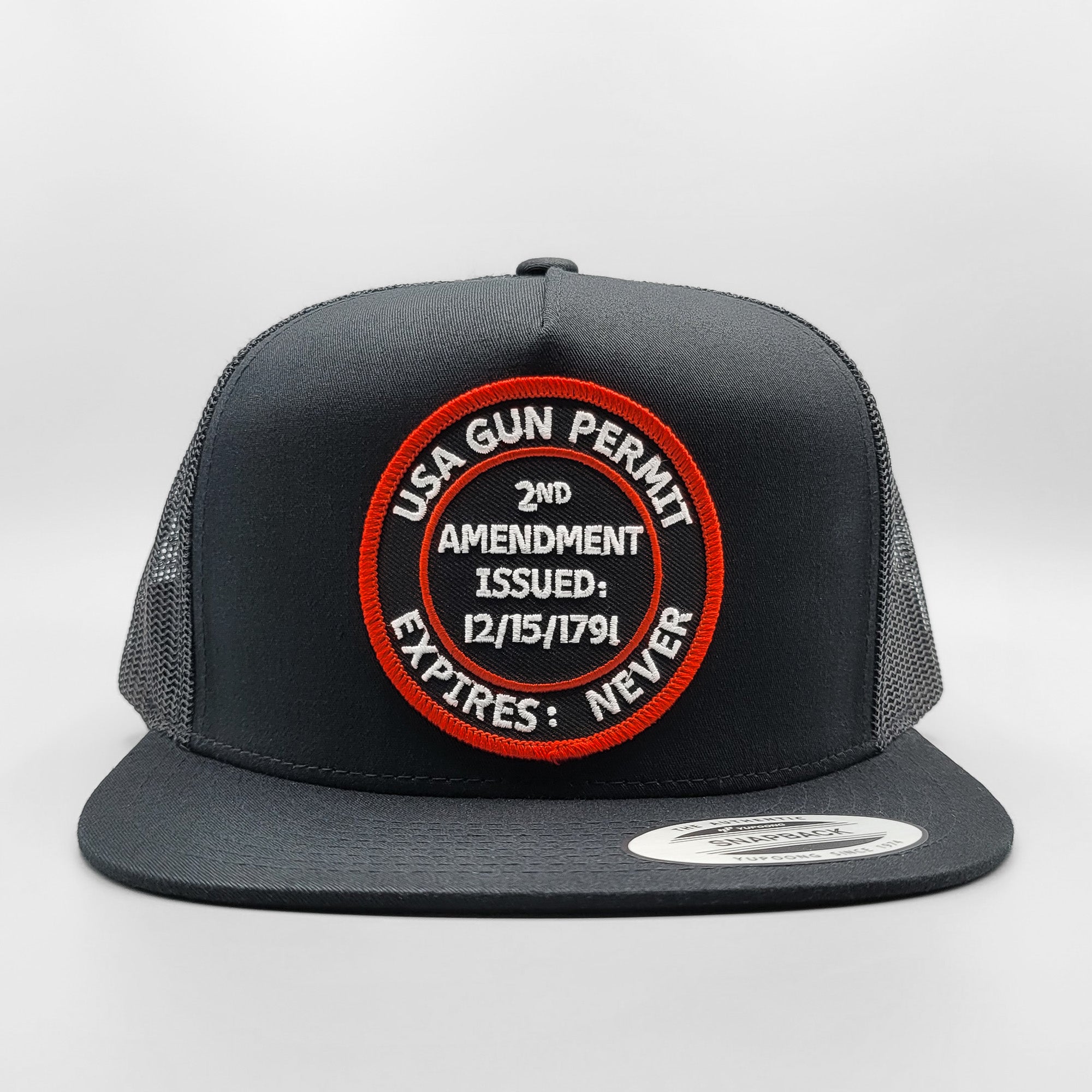 USA Gun Permit 2nd Amendment Trucker Hat – Vintage Truckers