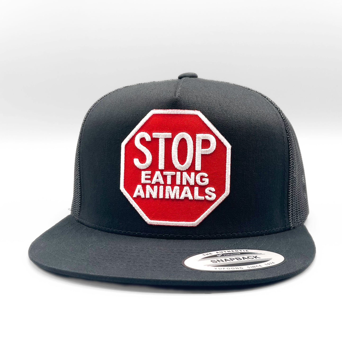 Vegetarian Stop Eating Animals PETA Trucker Hat