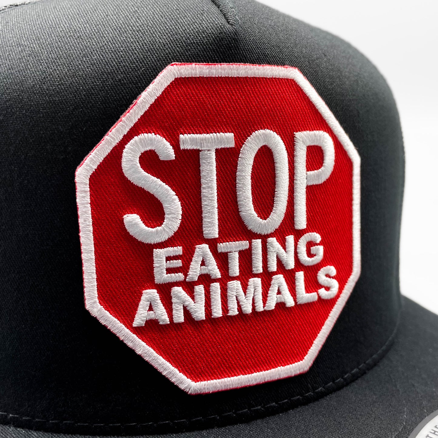 Vegetarian Stop Eating Animals PETA Trucker Hat