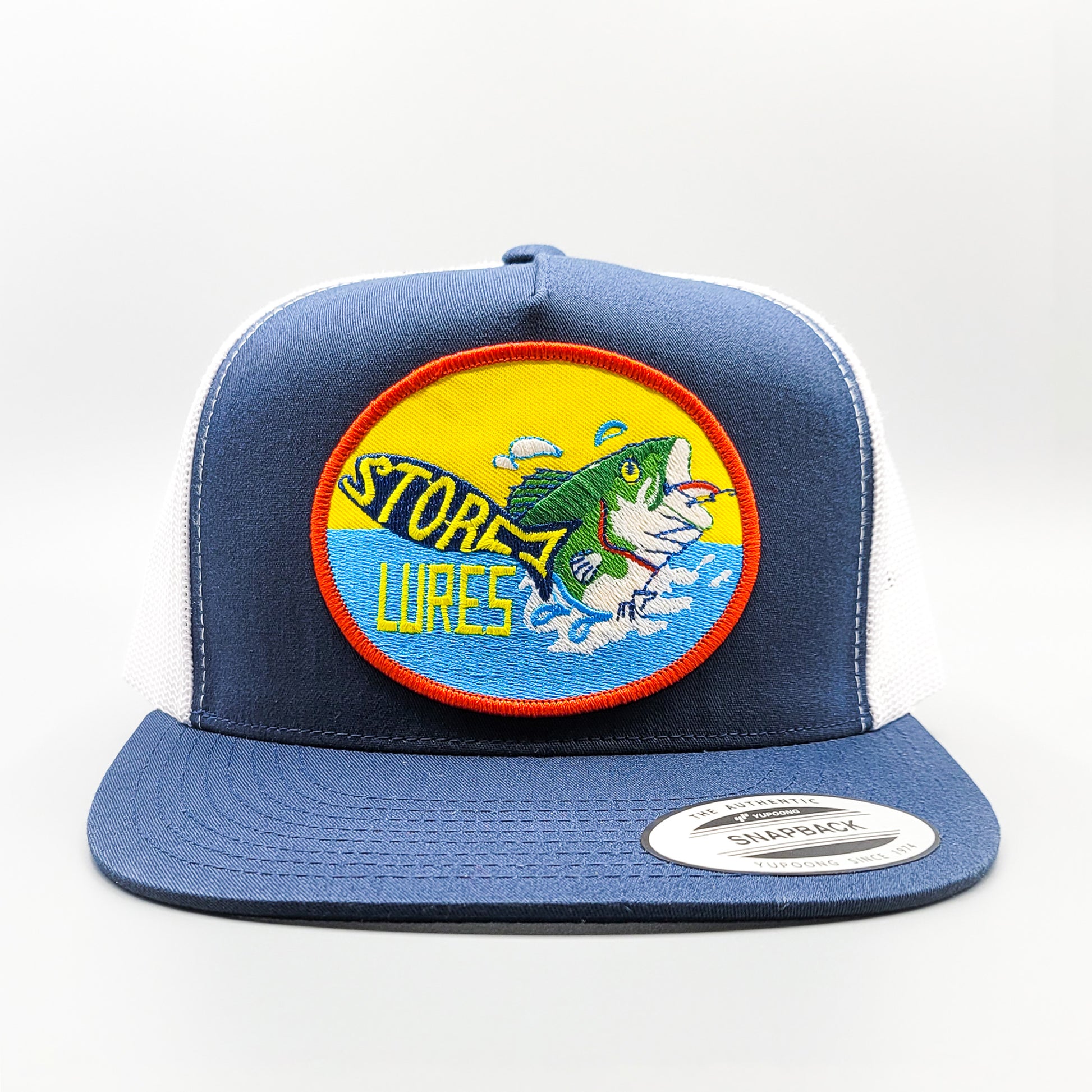 Storm Lures Bass Fishing Trucker Hat, Fish Patch Yupoong 6006 Snapback –  Vintage Truckers