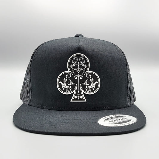 Ace of Clubs Texas Holdem Poker Blackjack Trucker Hat