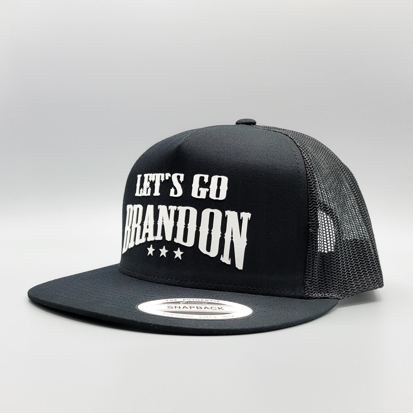 Let's Go Brandon, LGB Funny Joe Biden Republican Trucker Hat (Black)