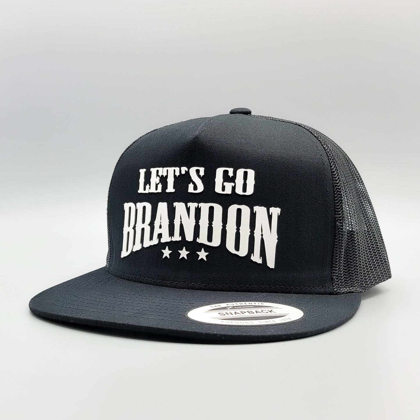 Let's Go Brandon, LGB Funny Joe Biden Republican Trucker Hat (Black)