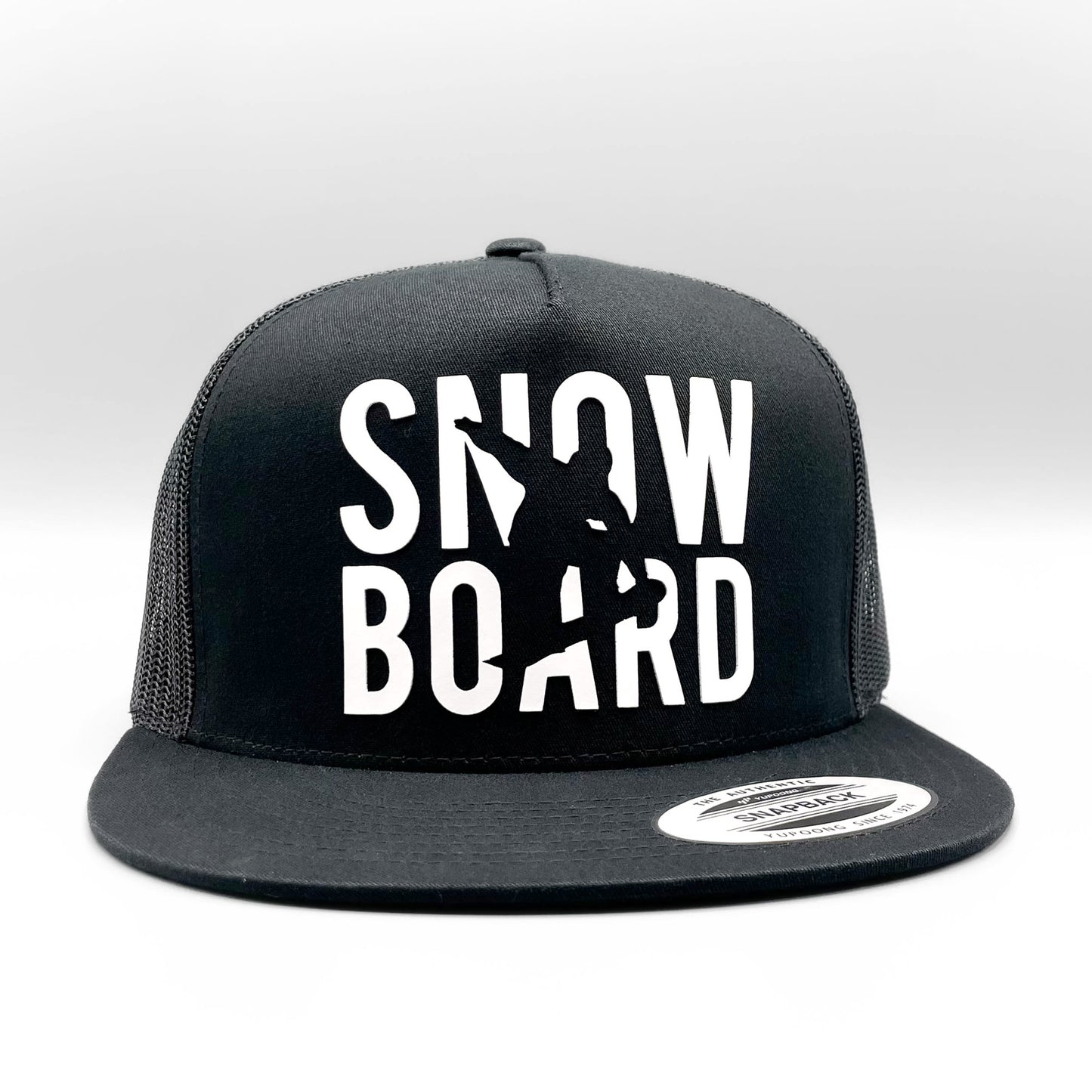 Snowboard Raised Lettering Trucker