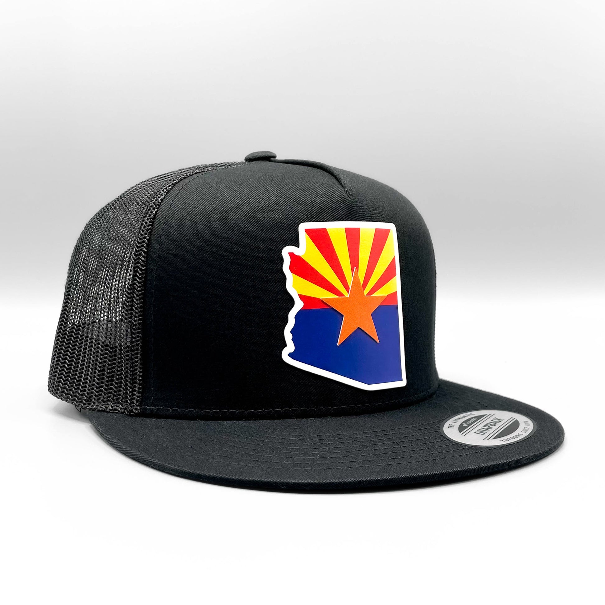 Arizona State Flag Hat, Black Black