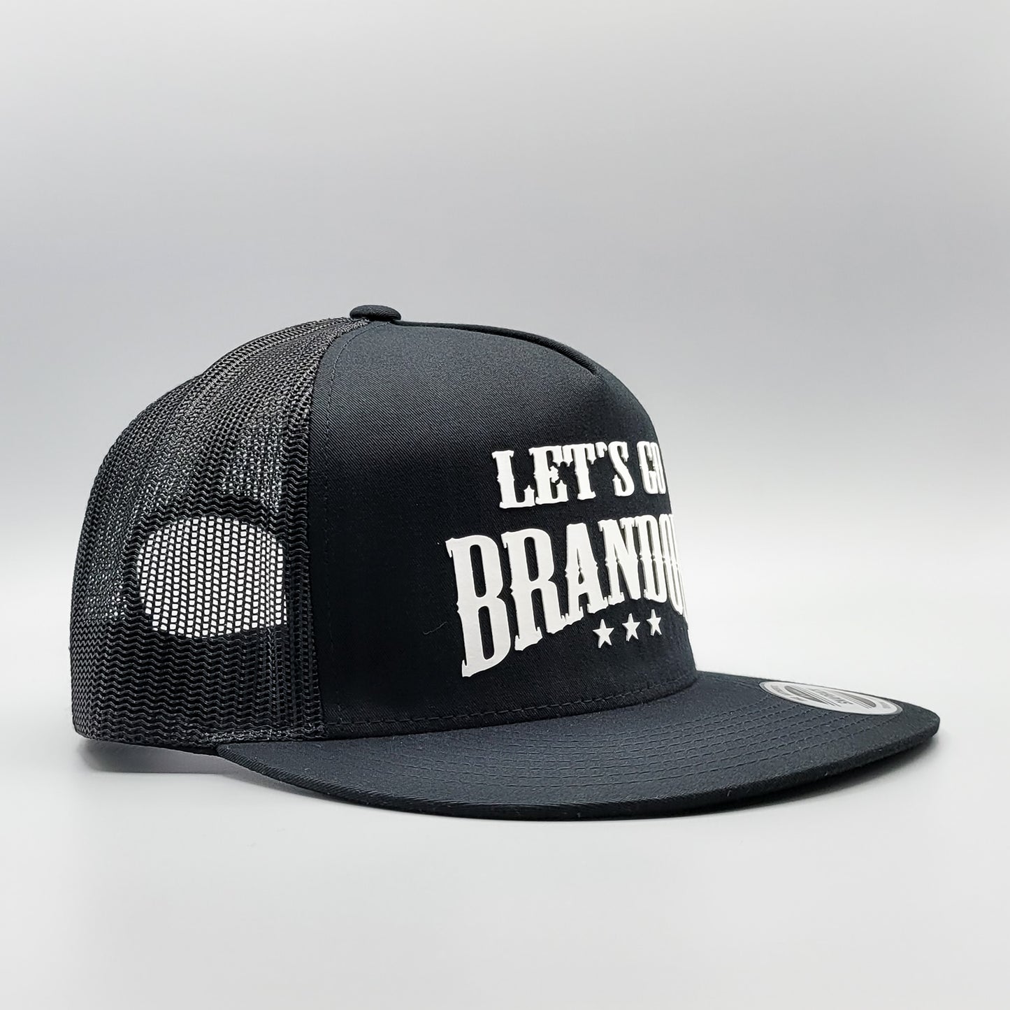 Let's Go Brandon, LGB Funny Joe Biden Republican Trucker Hat (Black)