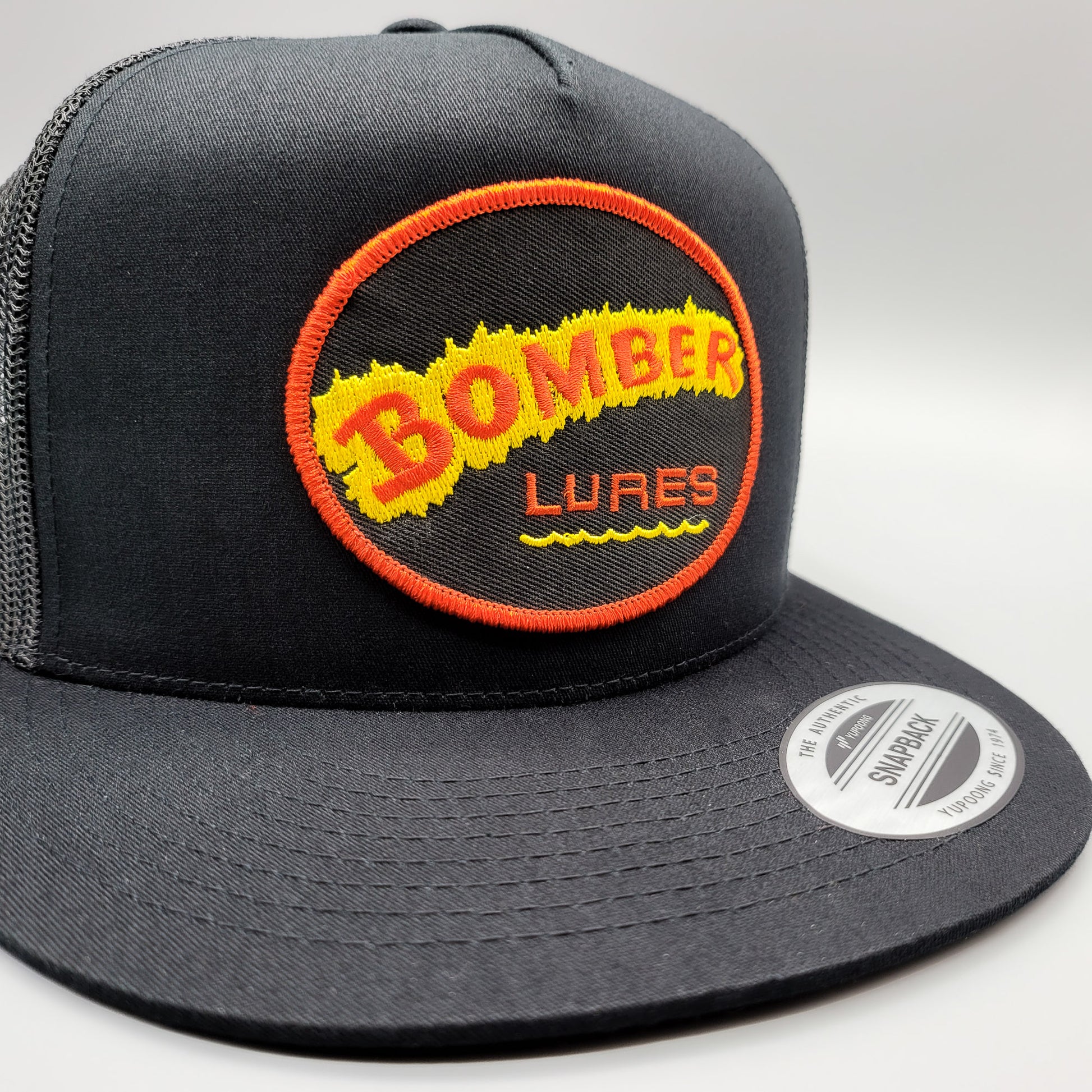 Bomber Lures Fishing Trucker Hat Retro Bass Fishing Patch Yupoong 6006 –  Vintage Truckers