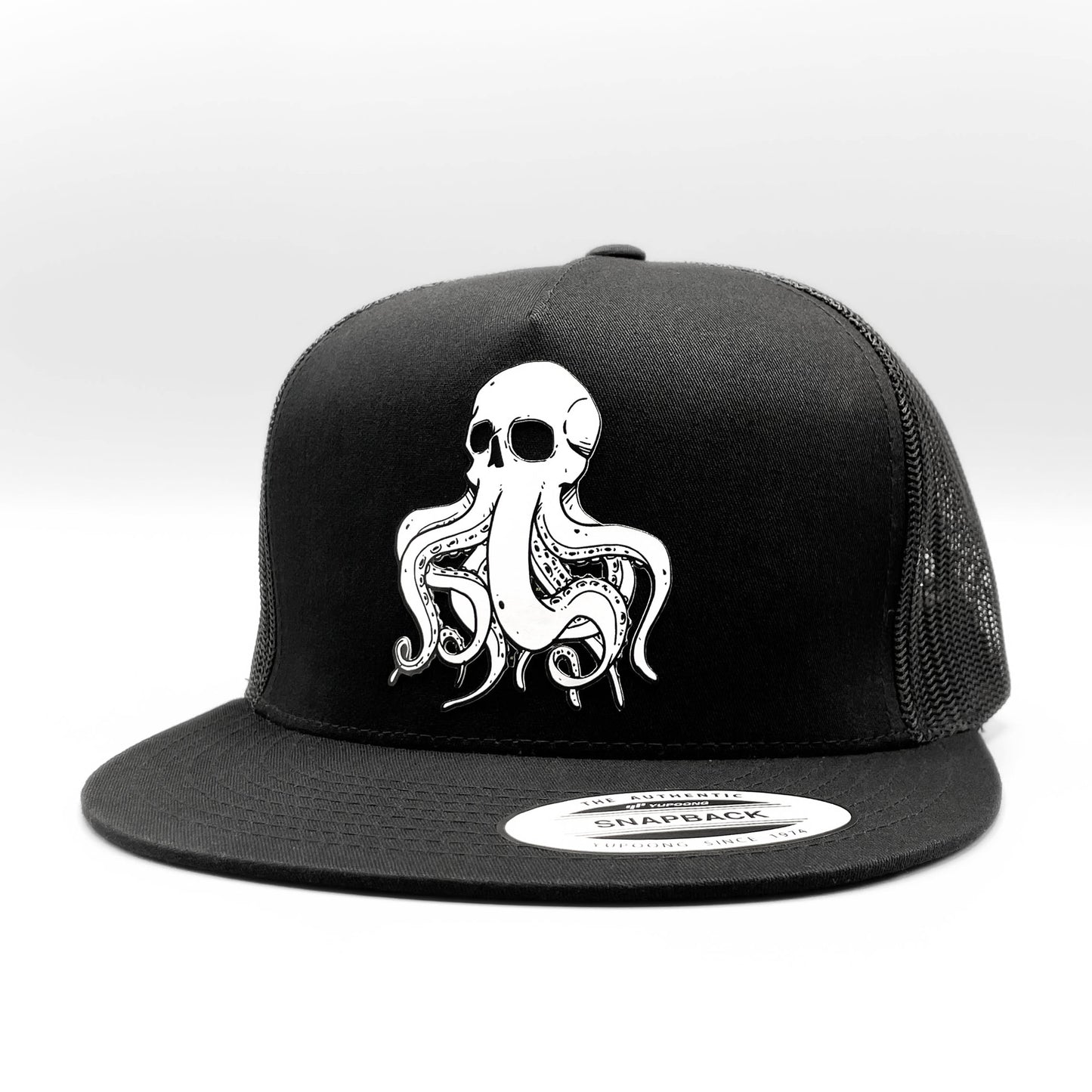 Octopus Kraken Skull Retro Trucker