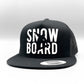 Snowboard Raised Lettering Trucker