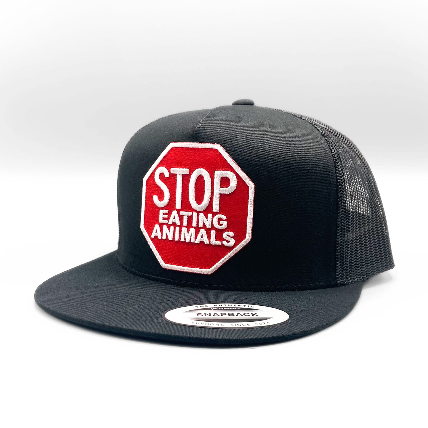 Vegetarian Stop Eating Animals PETA Trucker Hat