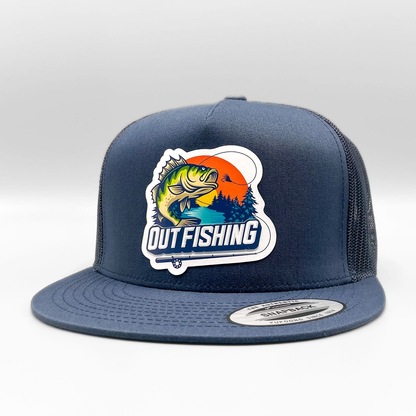 Out Bass Fishing Retro Trucker