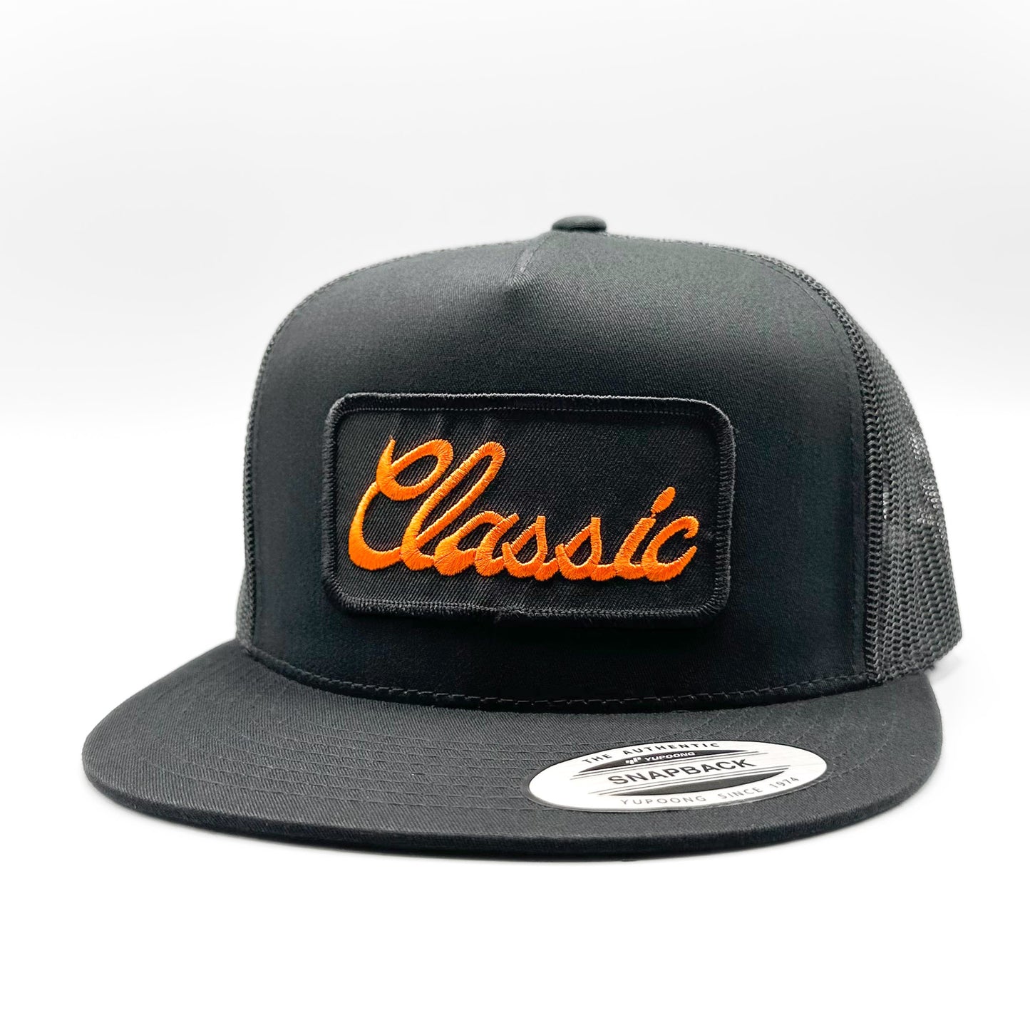 Classic Embroidered Script Trucker Hat – Vintage Truckers